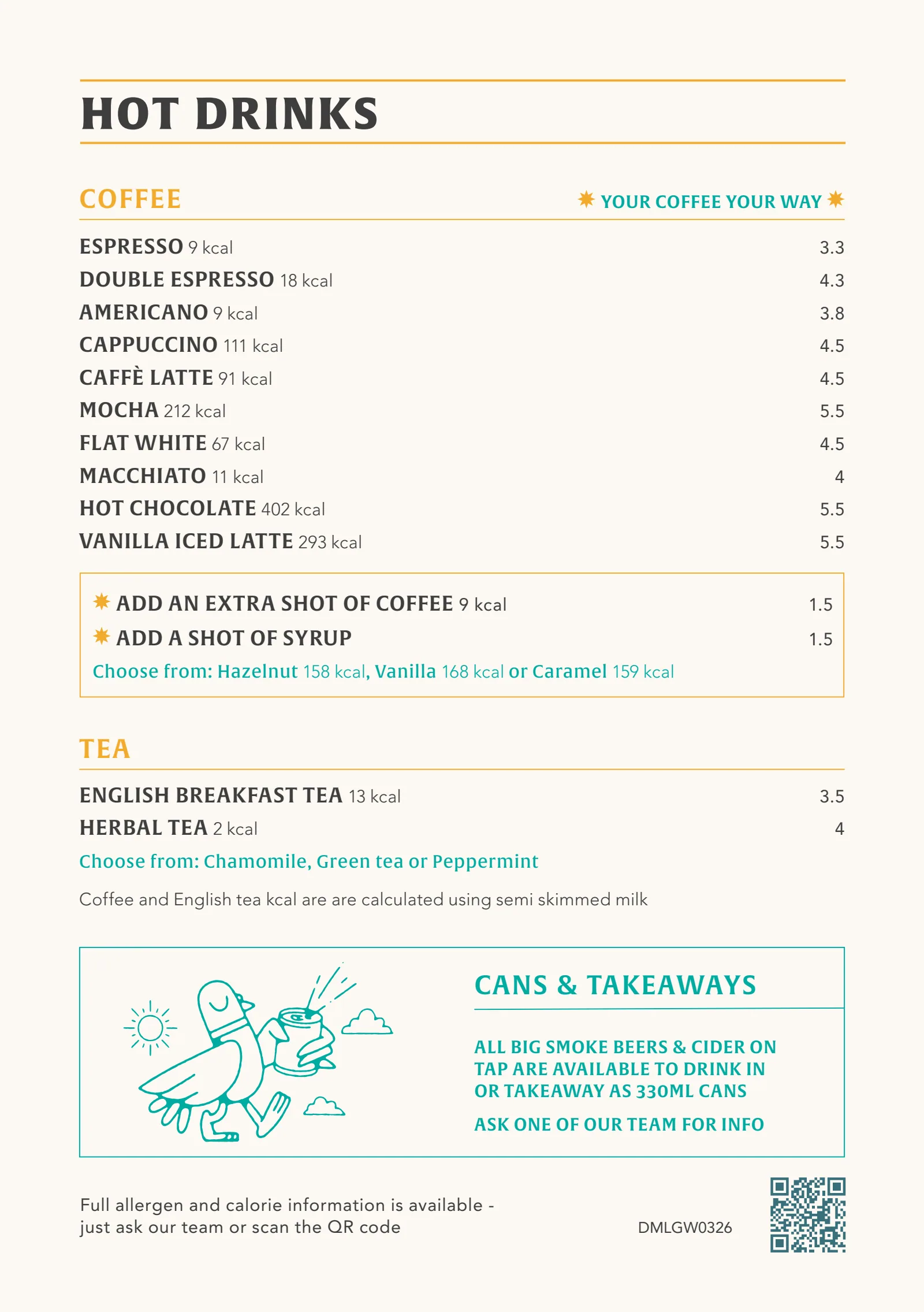 Drinks Menu — page 5 of 5